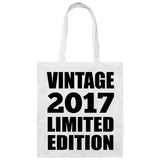 7th Birthday Vintage 2017 Limited Edition - Tote Bag White
