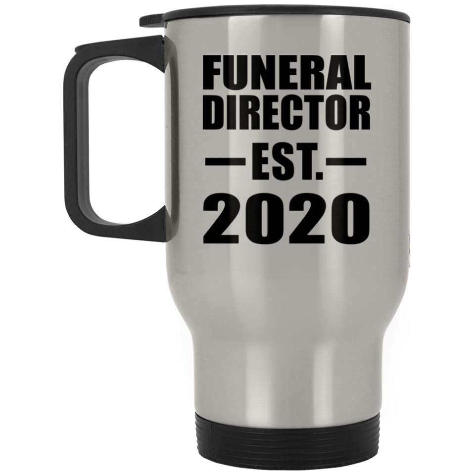 Funeral Director Established EST. 2020 - Silver Travel Mug