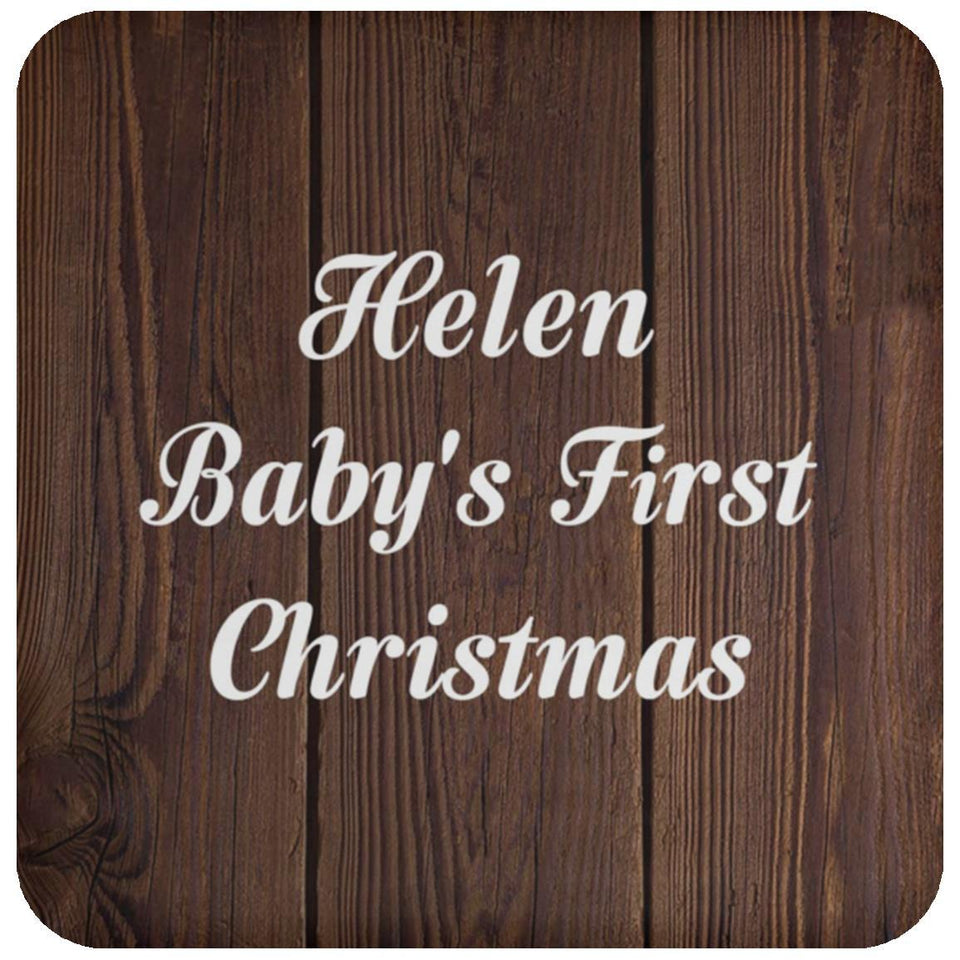 Helen Baby's First Christmas - Drink Coaster D