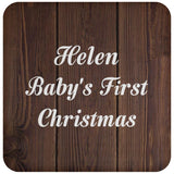 Helen Baby's First Christmas - Drink Coaster D