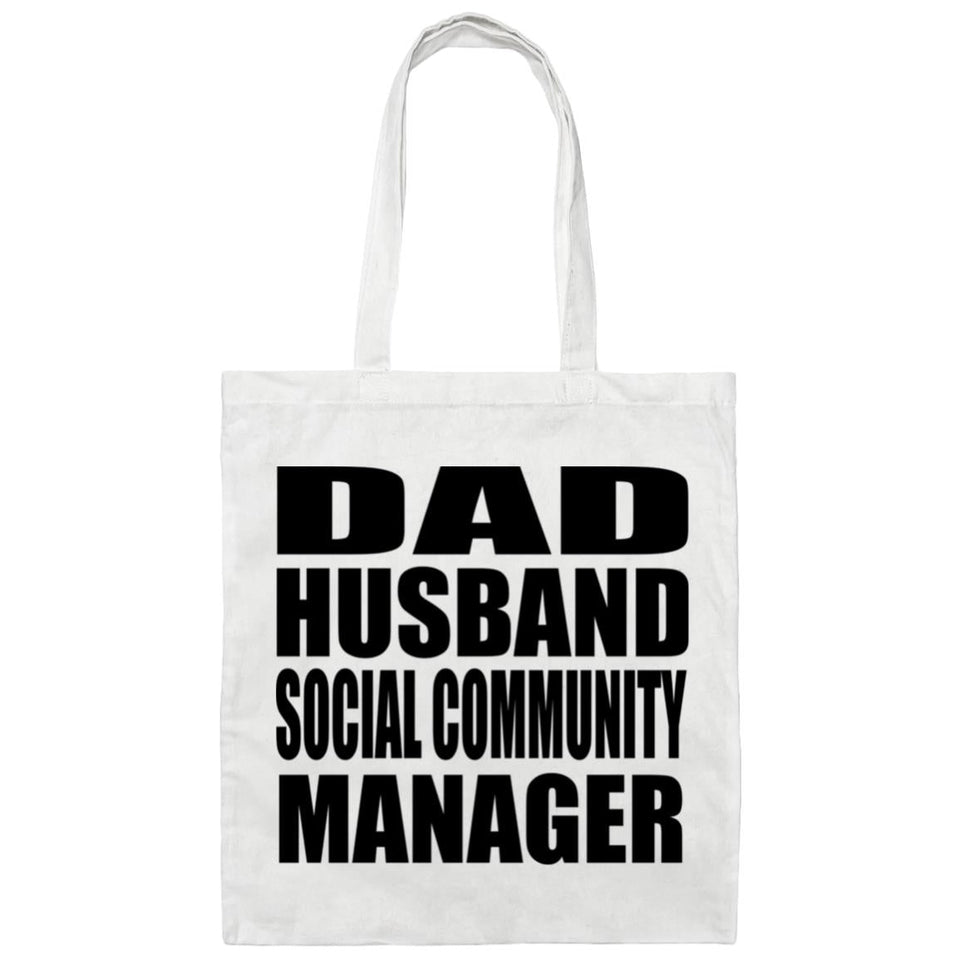 Dad Husband Social Community Manager - Tote Bag White