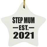 Step Mum Established EST. 2021 - Star Ornament