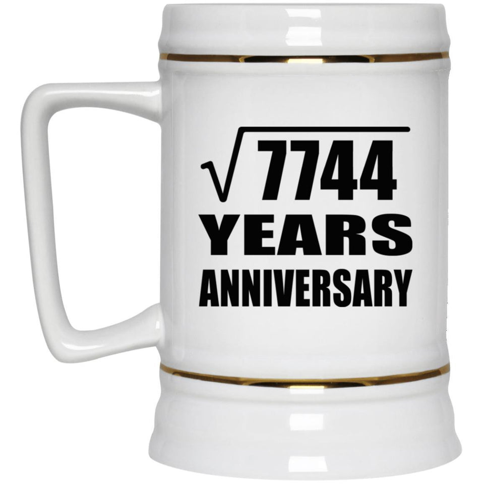 88th Anniversary Square Root of 7744 Years Anniversary - Beer Stein