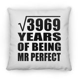 63rd Anniversary Square Root of 3969 Years of Mr Perfect - Throw Pillow