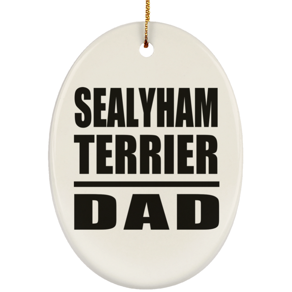 Sealyham Terrier Dad - Oval Ornament