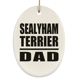 Sealyham Terrier Dad - Oval Ornament