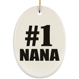 Number One #1 Nana - Oval Ornament