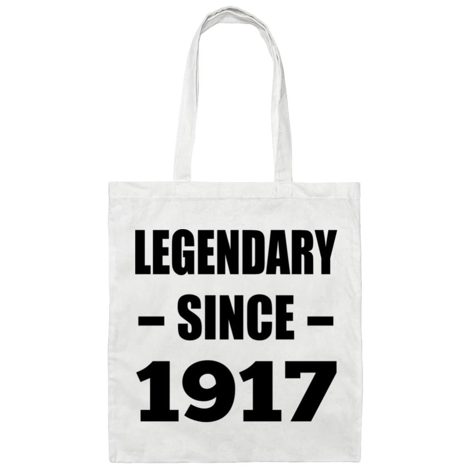 107th Birthday Legendary Since 1917 - Tote Bag White