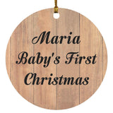 Maria Baby's First Christmas - Circle Ornament C