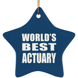 World's Best Actuary - Star Ornament