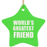 World's Greatest Friend - Star Ornament