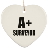 A+ Surveyor - Heart Ornament