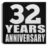 32nd Anniversary 32 Years Anniversary - Canvas Square