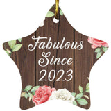 1st Birthday Fabulous Since 2023 - Star Ornament A