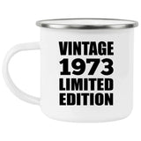 51st Birthday Vintage 1973 Limited Edition - 12oz Camping Mug