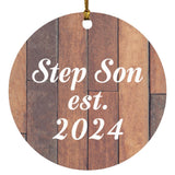 Step Son Established Est. 2024 - Circle Ornament E