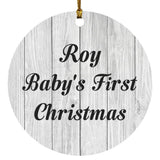 Roy Baby's First Christmas - Circle Ornament F