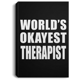 World's Okayest Therapist - Canvas Portrait