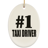 Number One #1 Taxi Driver - Oval Ornament