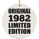 42nd Birthday Original 1982 Limited Edition - Circle Ornament