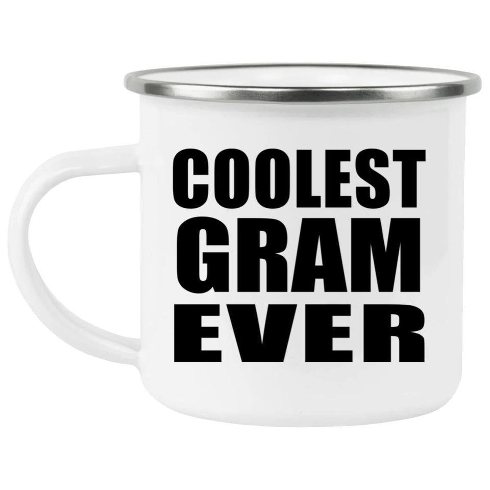 Coolest Gram Ever - 12oz Camping Mug