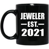Jeweler Established EST. 2021 - 11oz Coffee Mug Black