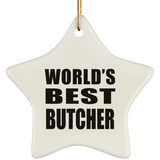 World's Best Butcher - Star Ornament