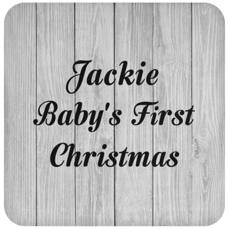 Jackie Baby's First Christmas - Drink Coaster F