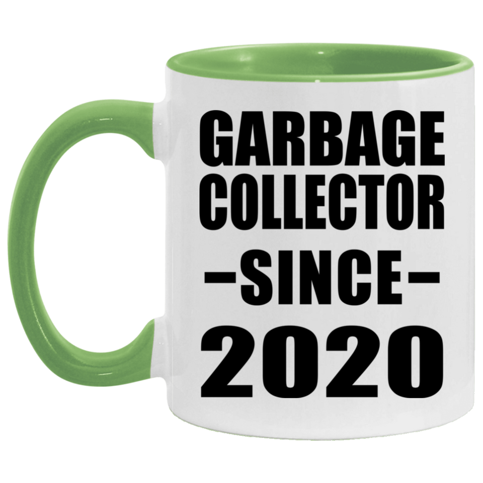 Garbage Collector Since 2020 - 11oz Accent Mug Green