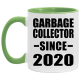 Garbage Collector Since 2020 - 11oz Accent Mug Green