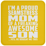 Proud Seamstress Mom Of Awesome Son - Drink Coaster