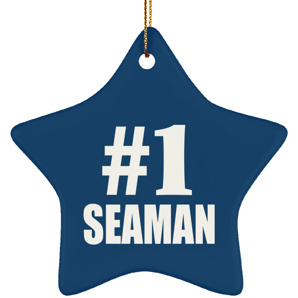 Number One #1 Seaman - Star Ornament