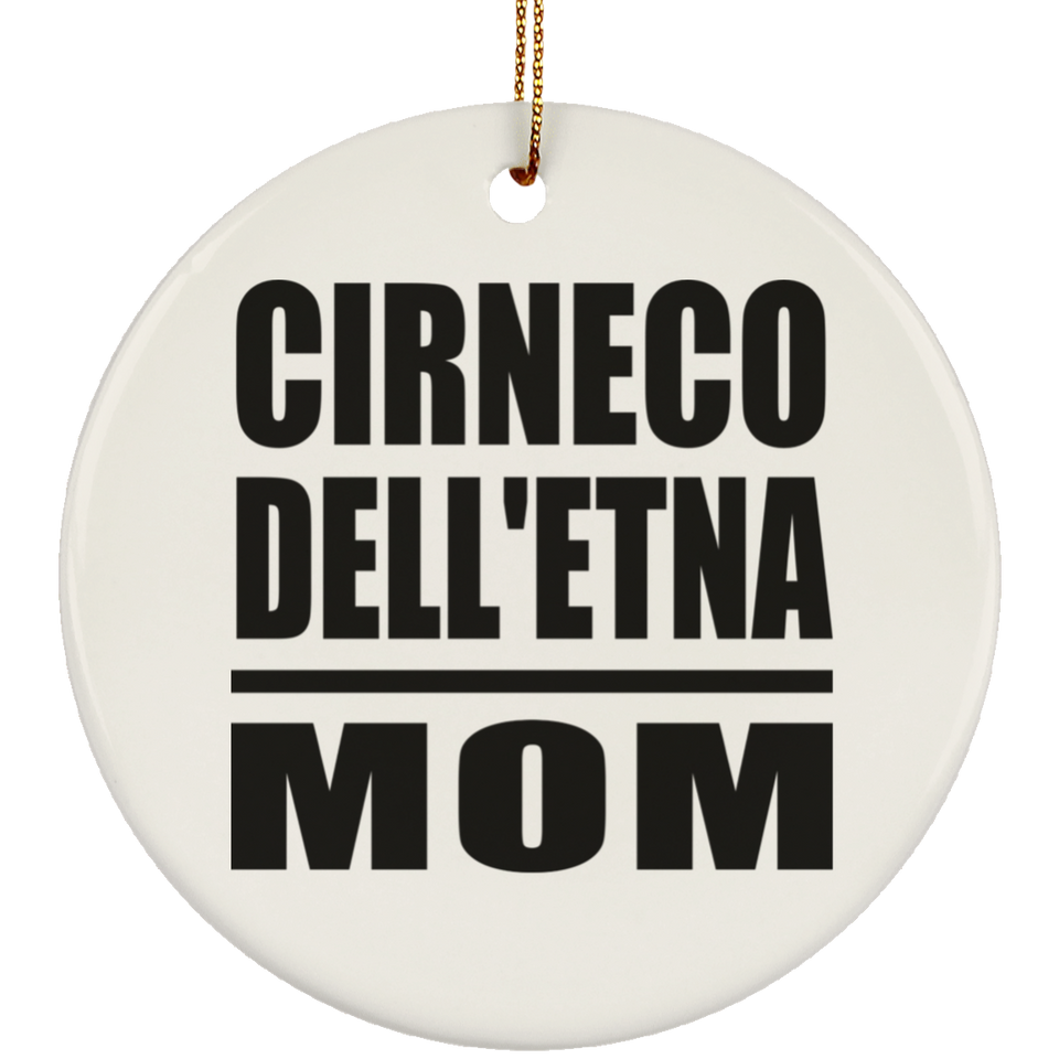 Cirneco Dell'etna Mom - Circle Ornament