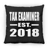 Tax Examiner Established EST. 2018 - Throw Pillow Black