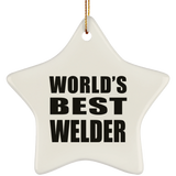 World's Best Welder - Star Ornament