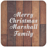 Merry Christmas Marshall Family - Drink Coaster E