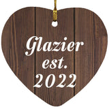 Glazier Established Est. 2022 - Heart Ornament D