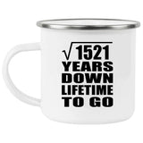 39th Anniversary Square Root of 1521 Years Lifetime To Go - 12oz Camping Mug
