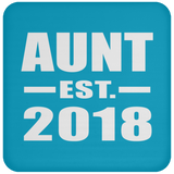 Aunt Established EST. 2018 - Drink Coaster