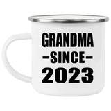 Grandma Since 2023 - 12oz Camping Mug