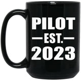 Pilot Established EST. 2023 - 15oz Coffee Mug Black
