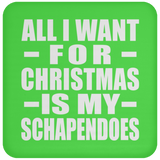 All I Want For Christmas Is My Schapendoes - Coaster