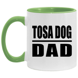 Tosa Dog Dad - 11oz Accent Mug Green