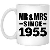 69th Anniversary Mr & Mrs Since 1955 - 11 Oz Coffee Mug