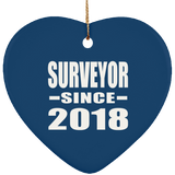 Surveyor Since 2018 - Heart Ornament