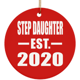 Step Daughter Established EST. 2020 - Circle Ornament