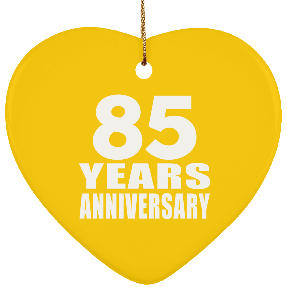 85th Anniversary 85 Years - Heart Ornament