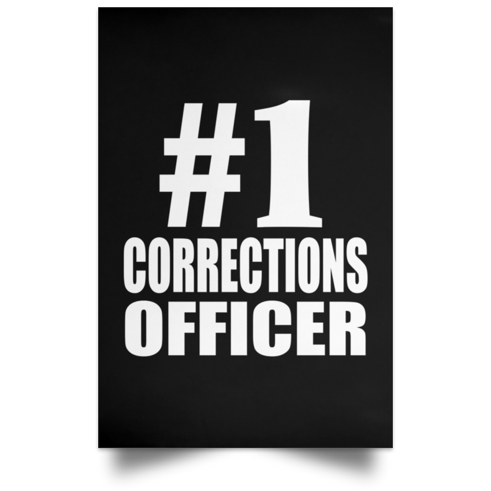 Number One #1 Corrections Officer - Poster Portrait