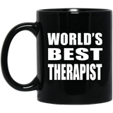 World's Best Therapist - 11 Oz Coffee Mug Black
