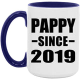 Pappy Since 2019 - 15oz Accent Mug Purple